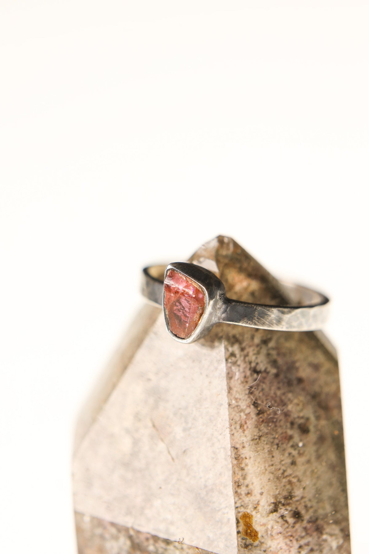 Eternal Blush - Sterling Silver Ring with Pink Tourmaline - Size 6 US - NO/03