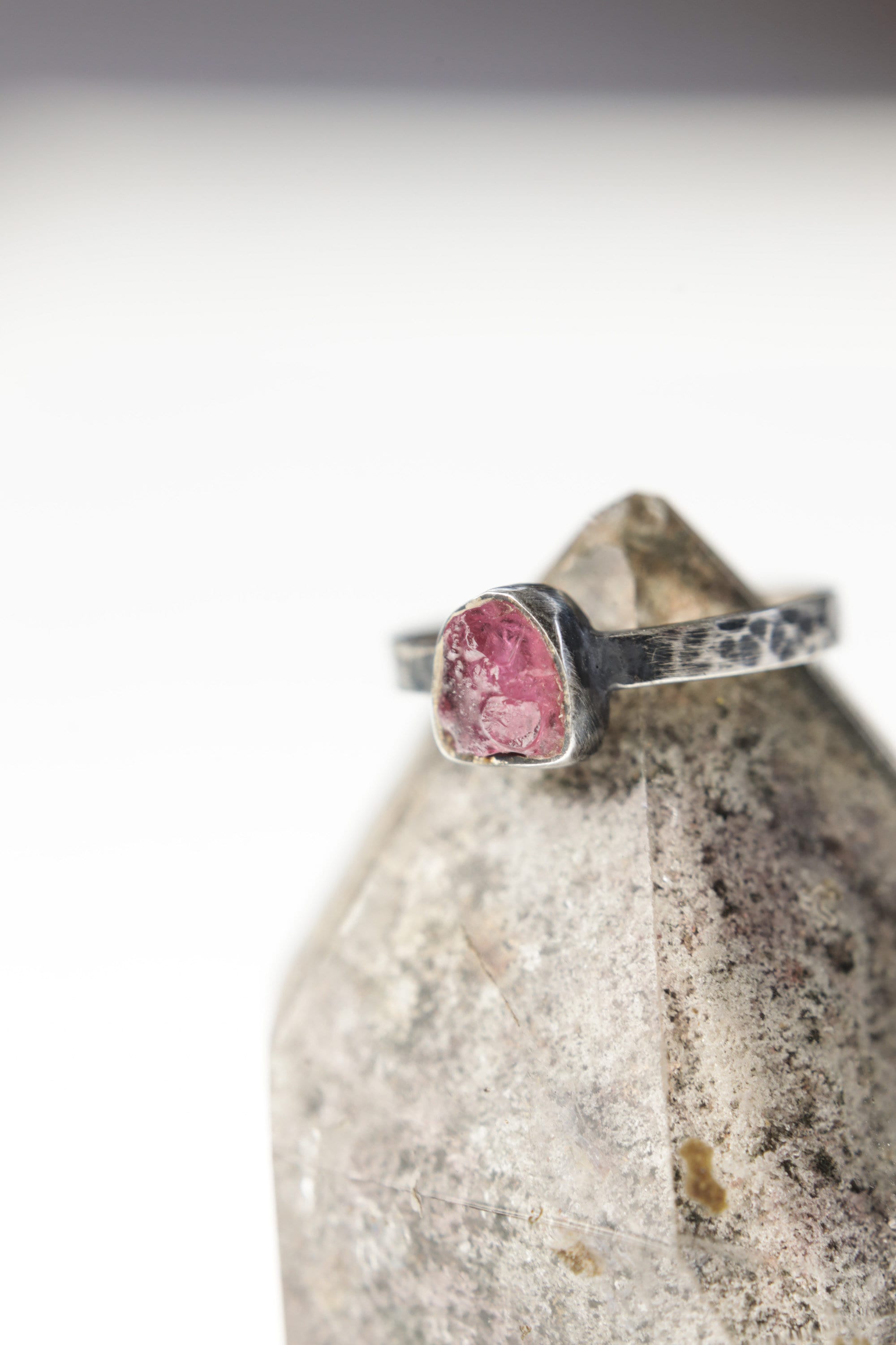 Eternal Blush - Sterling Silver Ring with Pink Tourmaline - Size 5 US - NO/10