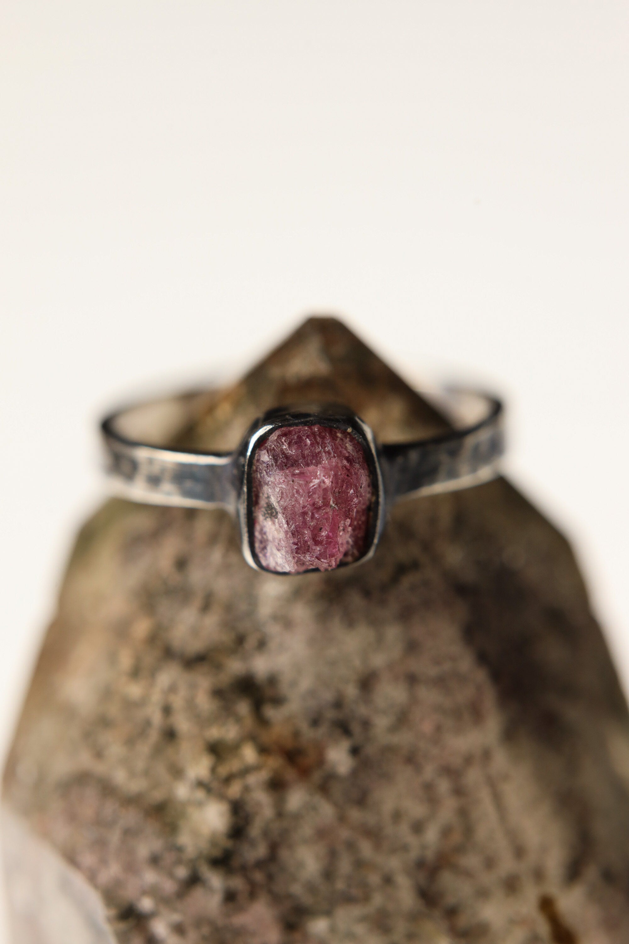 Eternal Blush - Sterling Silver Ring with Pink Tourmaline - Size 5 US - NO/07