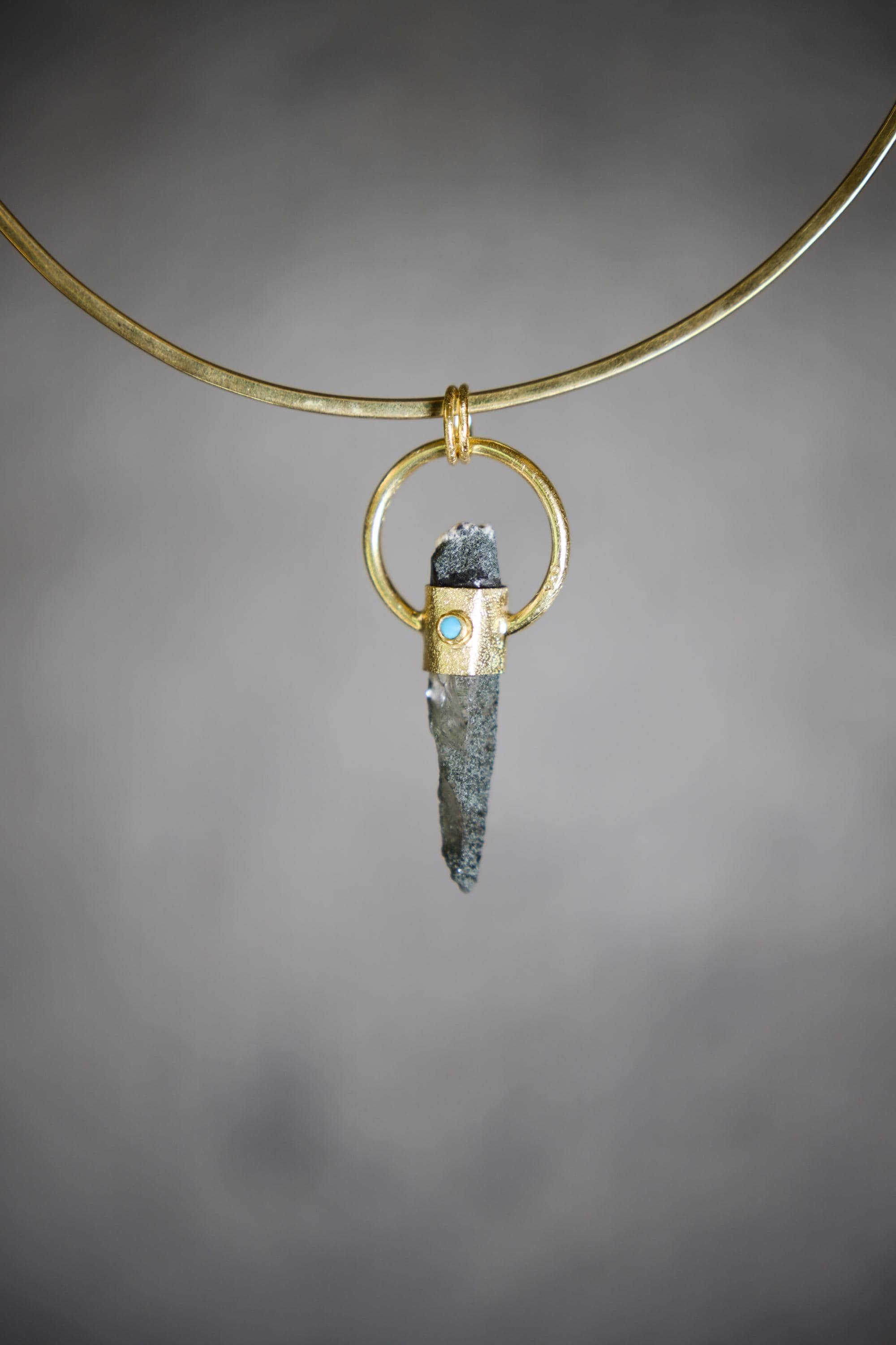 Himalayan Chlorite Quartz & Emerald Pendant, Sterling Silver Textured, 18K Gold Plated, Virgo Zodiac, Heart Chakra Jewelry, Unique Gift