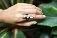 Textured & Oxidised Sterling Silver Ring with Himalayan Record Keeper Quartz, Third Eye Chakra, Spiritual Awakening, Unique Gift - Size 8 US