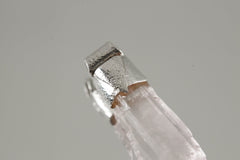 Light Pink Kunzite / Spodumene Specimen - Stack Pendant - Organic Textured 925 Sterling Silver - Crystal Necklace - NO/04